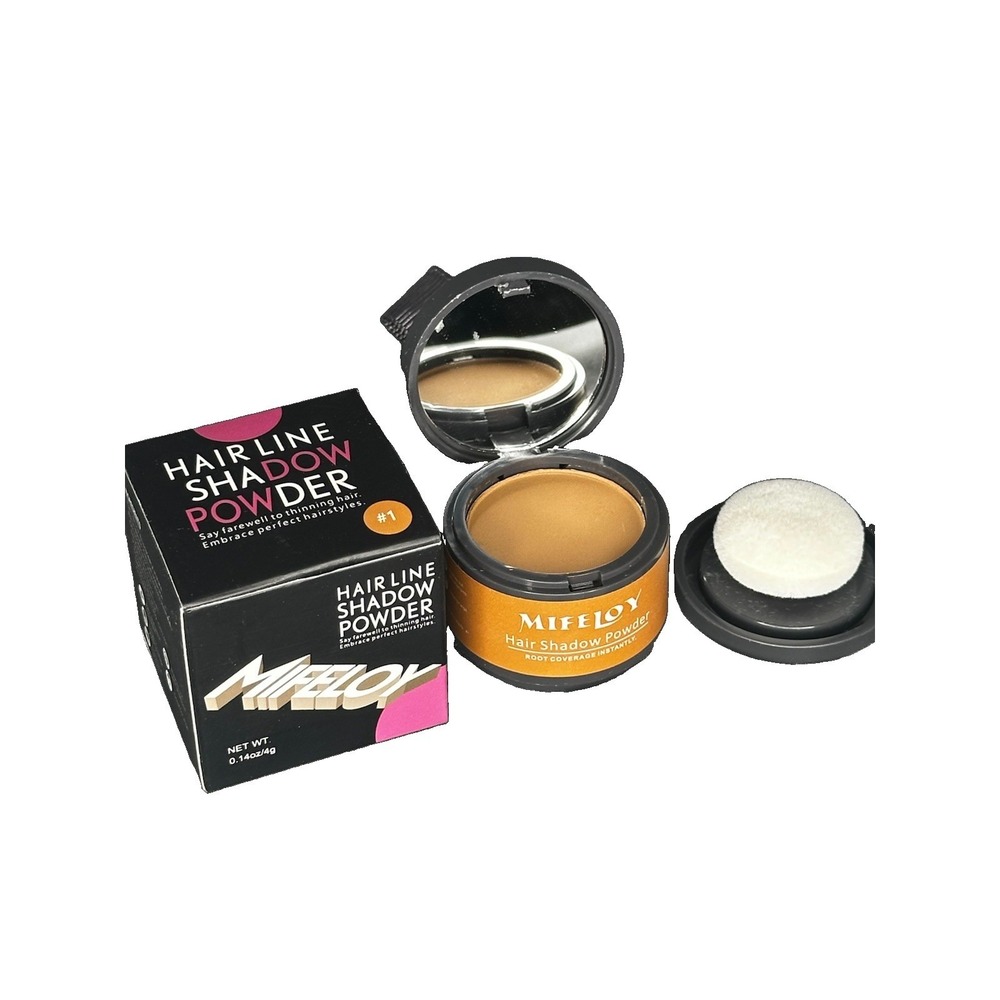 Mifeloy Root Touch Up Hair Line Shadow Powder Cover Up Color‎ #1 Light Brown